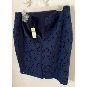 New Banana Republic Women's Skirt Size 10 Navy Lace Crochet Lined